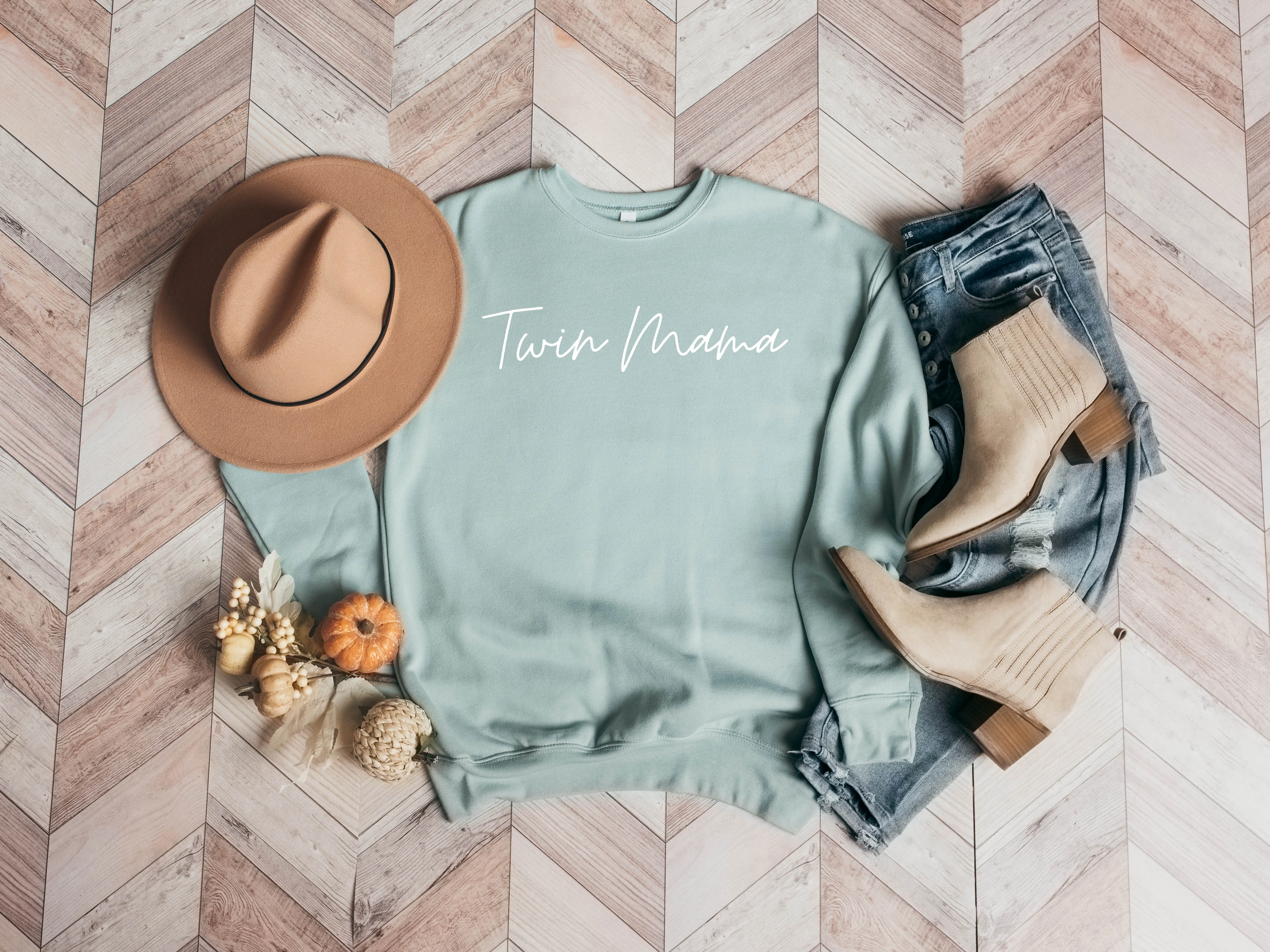 Twin Mama Sponge Fleece Crewneck Sweatshirt
