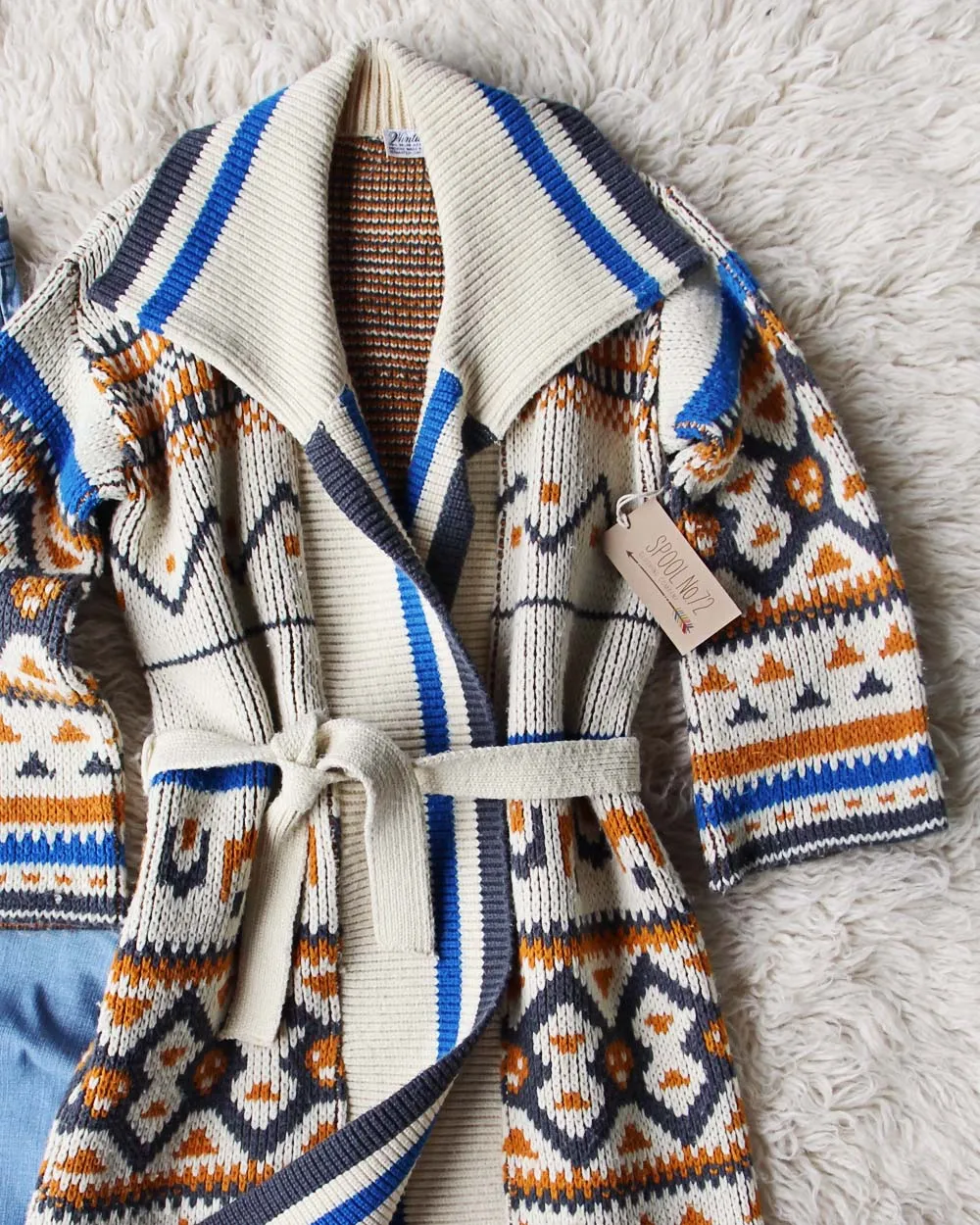 Vintage 70's Native Blanket Sweater
