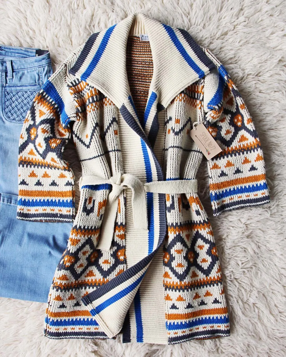 Vintage 70's Native Blanket Sweater