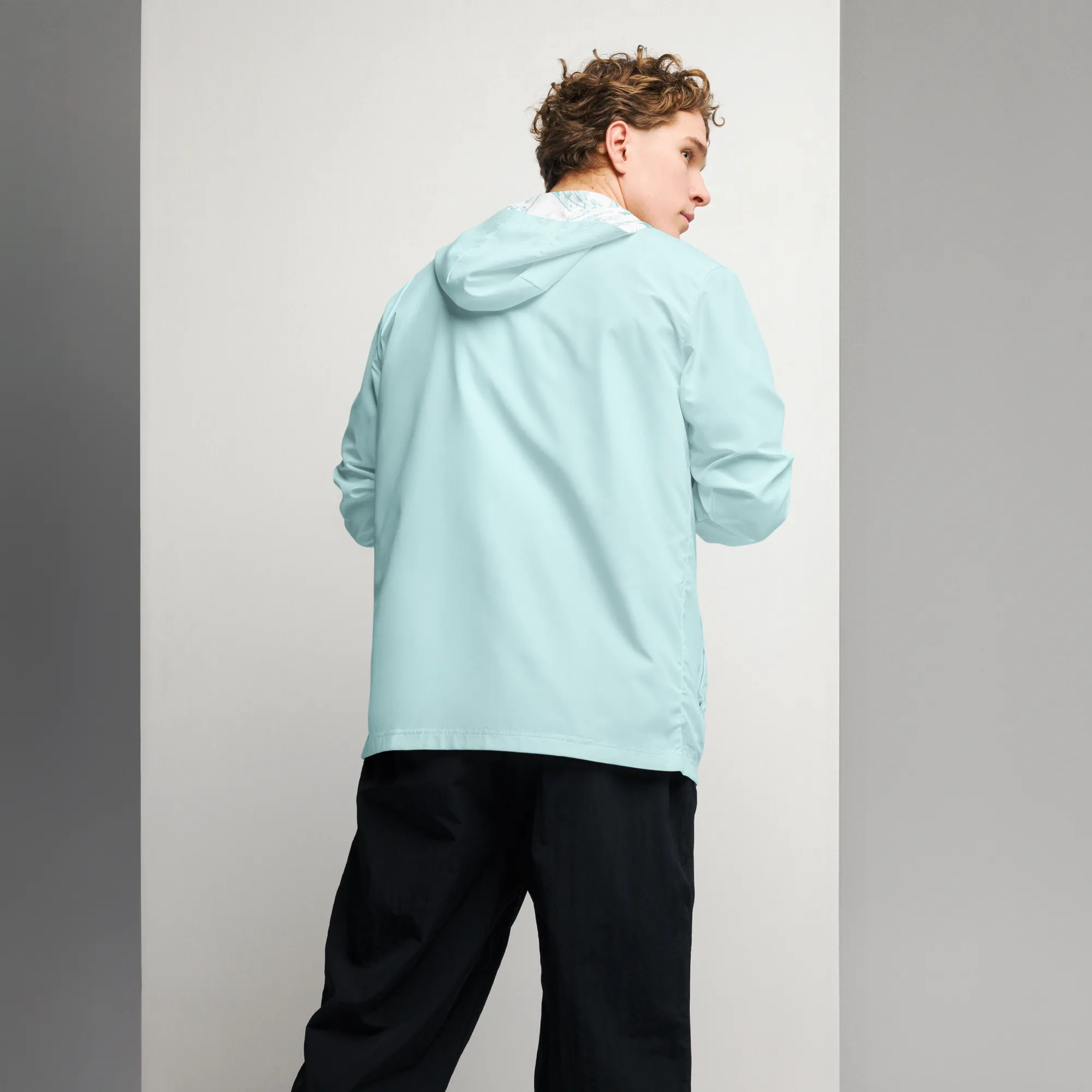 VOSRIO Hellas Athletic Turquoise Mens windbreaker