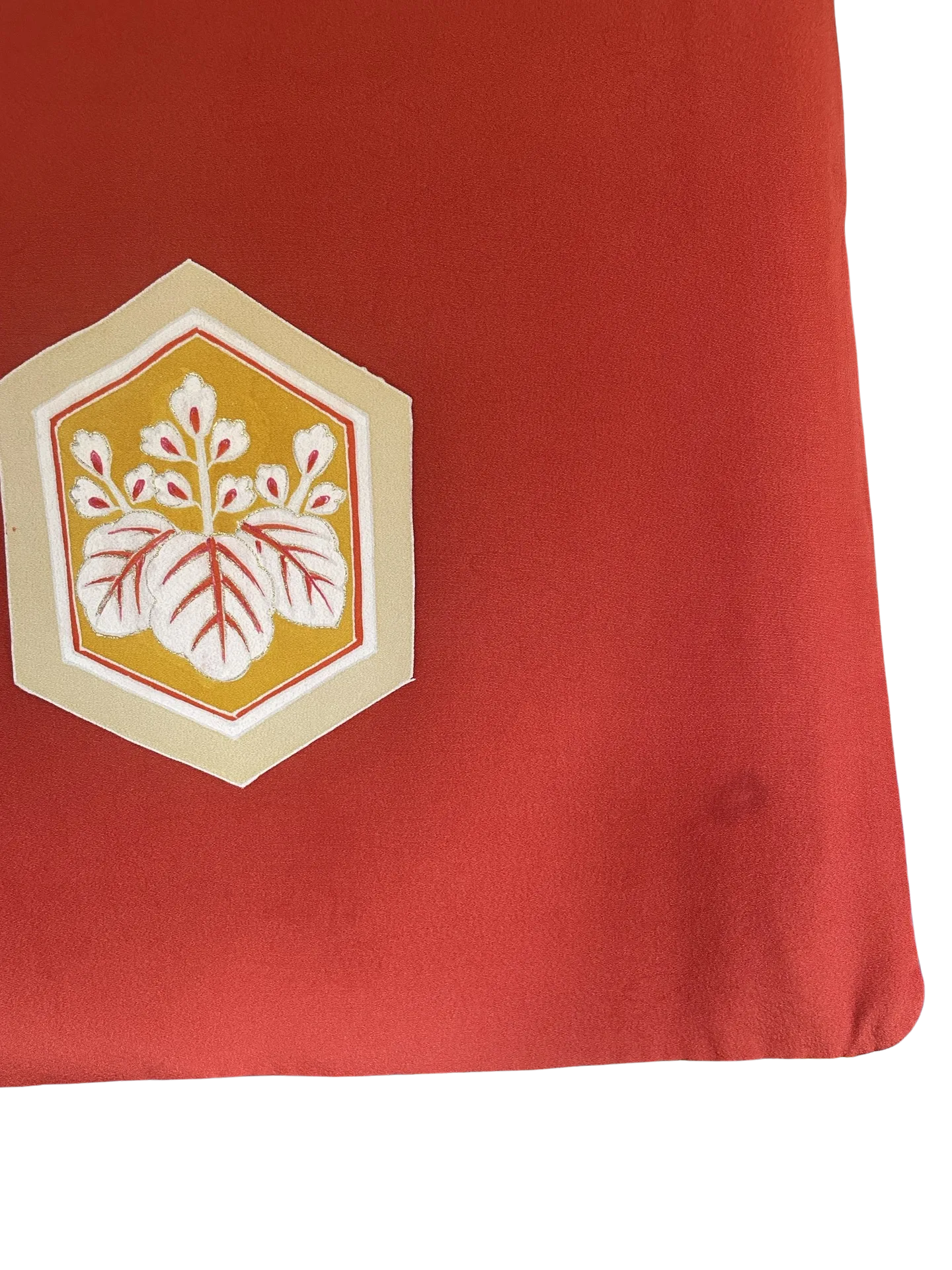 Warm Red Emblem Vintage Kimono