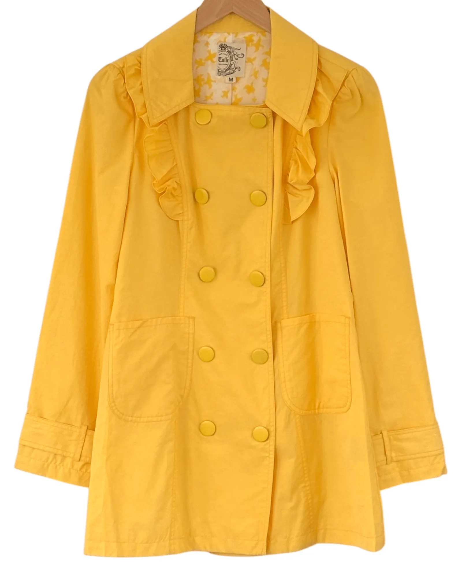 Warm Spring Butterfield Double Breasted Ruffle Jacket