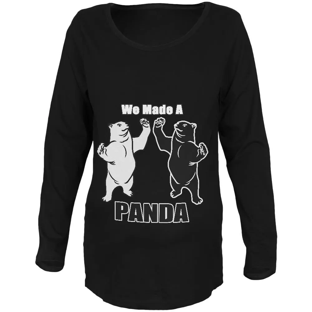 We Made A Panda Funny Maternity Soft Long Sleeve T Shirt