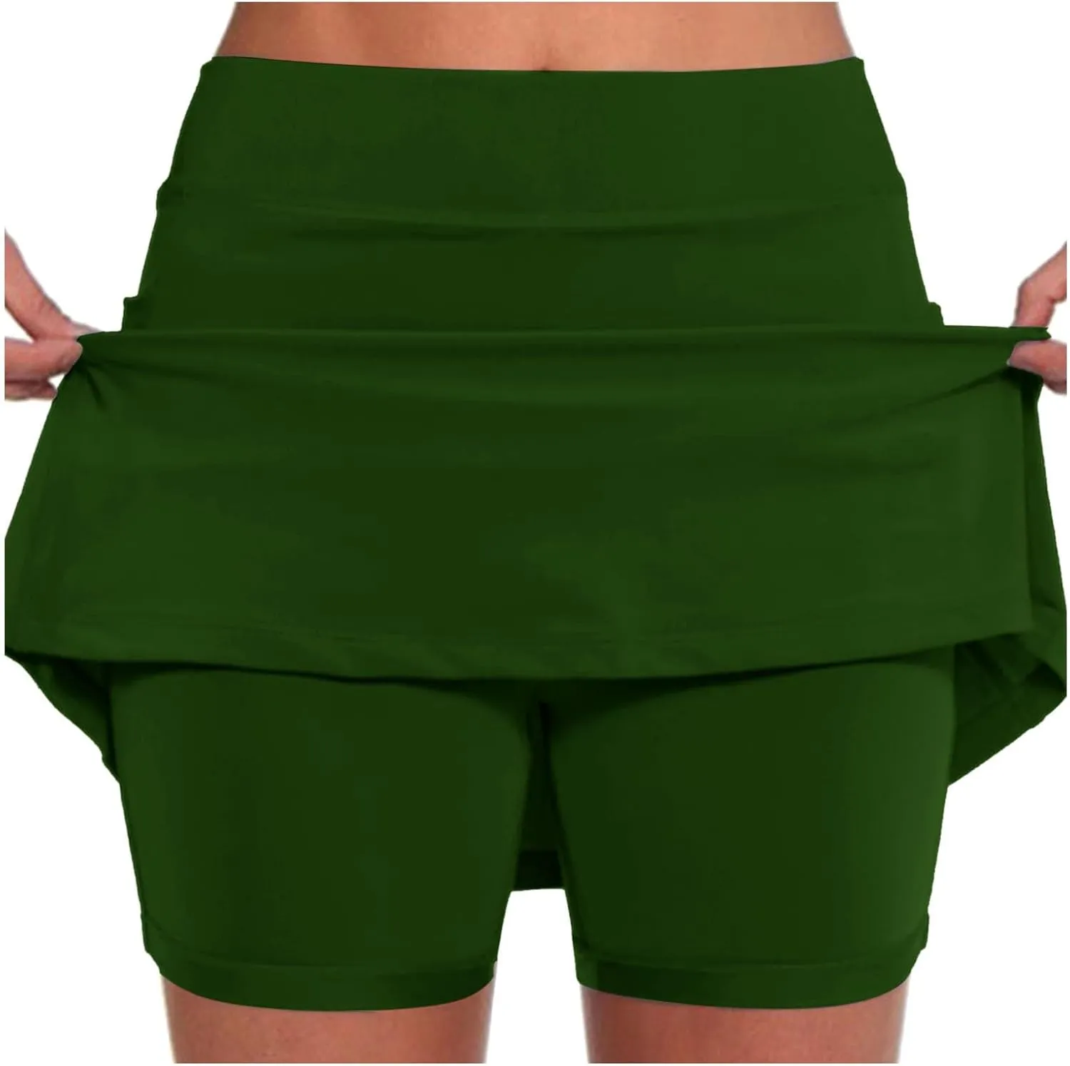 Women Tennis Skirt with Shorts High Waisted Stretchy Golf Skorts with Pockets Casual Athletic Skirts