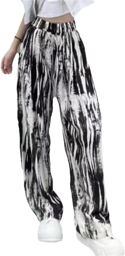 Women Wide Leg Pants High Waist Straight Trousers