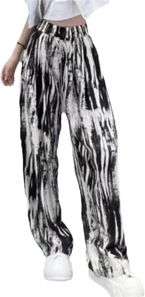 Women Wide Leg Pants High Waist Straight Trousers