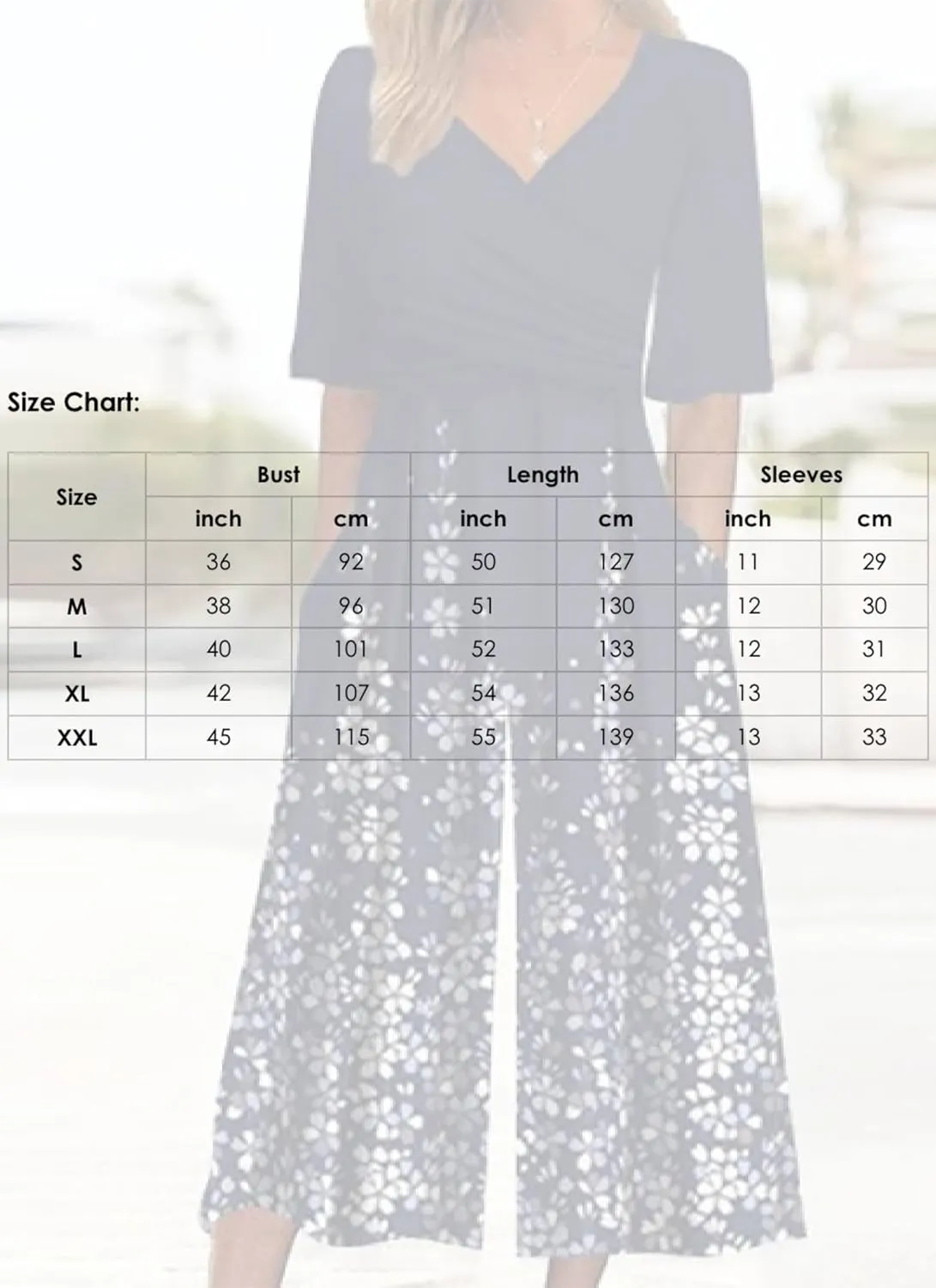 Women's Black Jumpsuits 2025 Spring Outfits Half Sleeve Elegant V Neck and Wide Leg Pants Rompers with Side Pockets