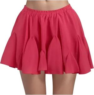 Womens Ruffle Mini Skirt Beach Vacation High Waisted 2025 Trendy Casual Summer Boho Flowy Skirts Slim Athletic