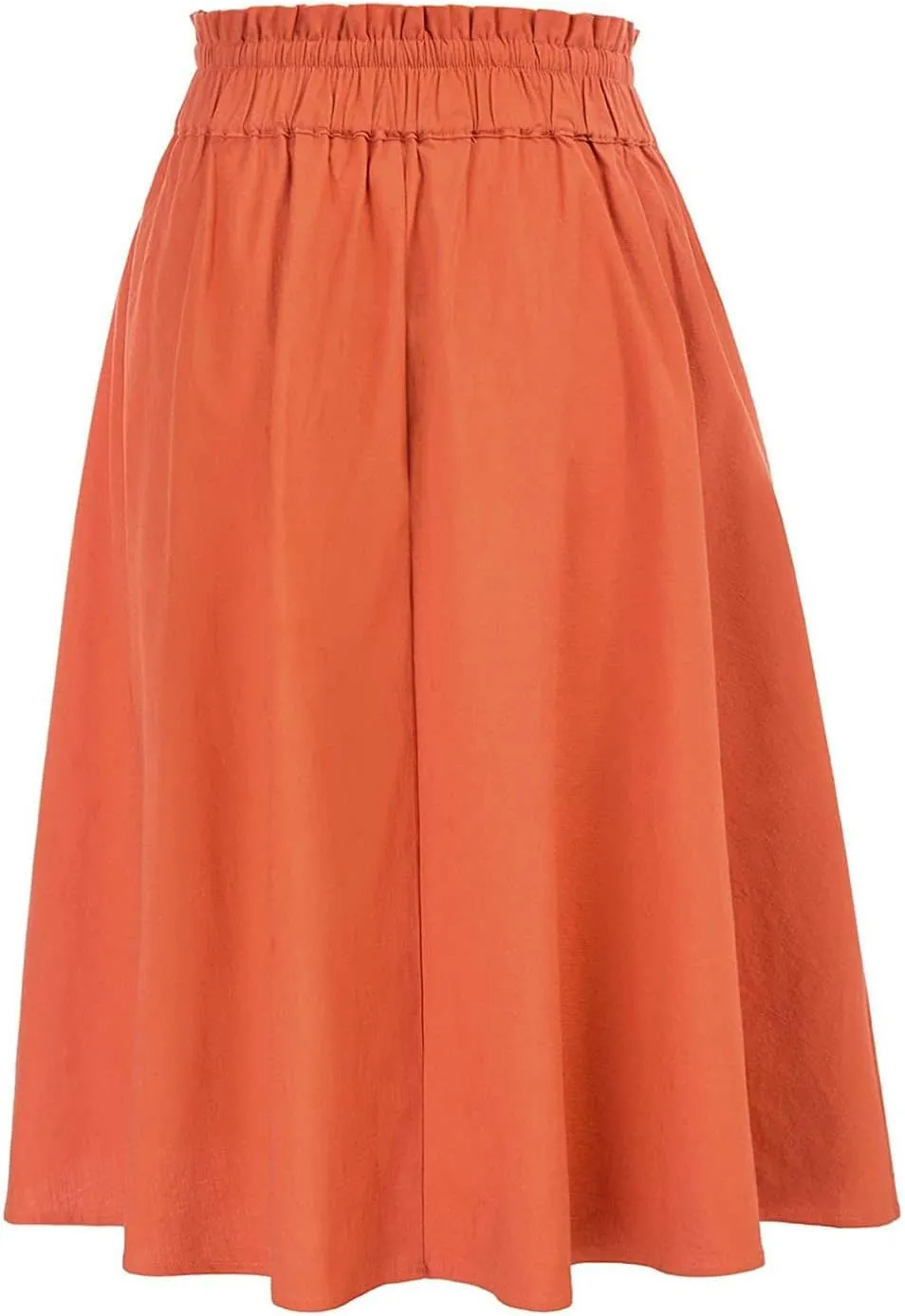 Womens Skirts Women Elastic High Waist Boho Maxi Skirt Casual Drawstring A Line Long Skirt Women's Midi Skirt