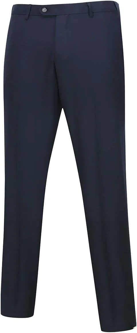 YFFUSHI Mens 2 Piece Suits One Button Formal Slim Fit Solid Color Wedding Tuxedo